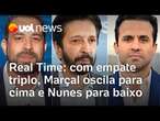 Eleições em SP: Marçal tem 27%; Boulos, 26%; e Nunes, 24%, mostra pesquisa Real Time