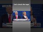 Watch Trump take on Clinton in 2016 debate flashback as she now advises Harris #shorts