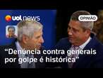 Denúncia da PGR contra generais é histórica e é tão importante quanto a de Bolsonaro, diz Sakamoto