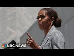 Michelle Obama speaks at the opening of the Obama Presidential Center in Chicago