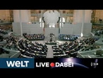 DEUTSCHER BUNDESTAG: Rente und Sozialwohnungen ‒ Abgeordnete grillen Ministerinnen | WELT Live dabei