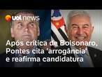 Bolsonaro x Marcos Pontes: Ex-ministro cita arrogância e reforça candidatura no Senado após críticas