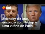 Zelensky diz que encontro de Putin com Trump é uma ‘vitória pessoal’ para presidente da Rússia