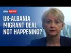 UK not considering Albania migrant deal 'at the moment', says home secretary