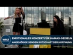 NOCH 50 GEISELN IN GAZA: Konzert am Yellow Piano - Angehörige erinnern an furchtbares Hamas-Attentat