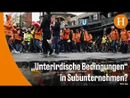 Angst vor Stellenabbau: Lieferando-Fahrer demonstrieren in Berlin
