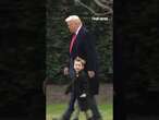 Trump boards Marine One with Elon Musk's son 'Lil X'