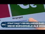 BÜRGERGELD-KOSTEN STEIGEN: 47 Milliarden Euro – fast die Hälfte an Menschen ohne deutschen Pass!