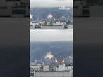 Russian oil refinery on fire after Ukrainian drone attack in Moscow
