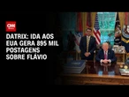 Ida de Flávio aos EUA gera 895 mil publicações em uma semana, diz Datrix | AGORA CNN