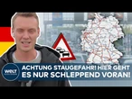 DEUTSCHLAND STEHT IM STAU: Ferienbeginn in Bayern bremst Verkehr komplett aus