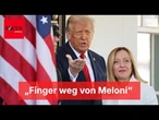 Belgien-Minister warnt Trump: Finger weg von „Königin” Meloni