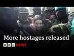 Israeli military says eight hostages released in Gaza | BBC News