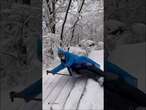 Tourist take a tumble down icy stairs