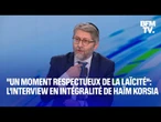 "Un moment respectueux de la laïcité": l'interview en intégralité du grand Rabbin de France