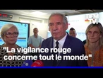 Canicule: le point de François Bayrou depuis la cellule de gestion de crise interministérielle