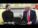 Trump and Zelenskyy clash in heated Oval Office meeting