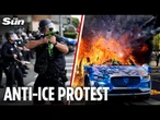 LIVE: Police respond to anti-ICE protests in Santa Ana, California