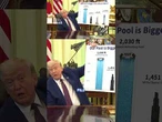Trump compares reflecting pool to skyscrapers