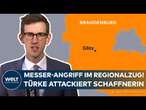 BRANDENBURG: Messerattacke im Regionalzug in Götz! Türke geht auf Schaffnerin los!