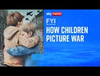 War Through Children's Eyes artwork displayed in parliament
