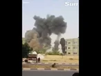 Explosions seen near European Hospital in Gaza, Khan Younis