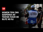 Drone flagra motorista tentando burlar blitz no Rio de Janeiro | CNN 360º