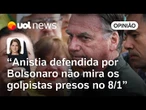Anistia proposta por Valdemar e família Bolsonaro não mira presos pelo 8 de Janeiro | Daniela Lima