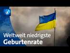 Krieg in der Ukraine: Geburtenrate niedrig, Sterblichkeit hoch