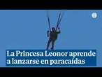 La Princesa Leonor aprende a lanzarse en paracaídas en la base aérea de Alcantarilla (Murcia)