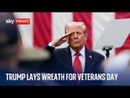 Trump attends Veterans Day ceremony in Arlington Cemetery