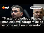 Flávio Bolsonaro está se recuperando do caso Master, diz aliado: 'Teve coragem de se expor'