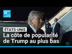 Donald Trump, côte de popularité de Donald Trump au plus bas, hué à New York • FRANCE 24