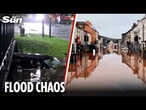 Brits told to brace for snow & ice after Storm Claudia floods turn roads into rivers