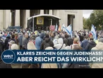 GEGEN DEN ANTISEMITISMUS: München demonstriert – 1.500 Menschen fordern klare Haltung in Europa!