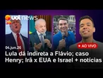 Lula dá indireta para Flávio Bolsonaro sobre Marcha para Jesus; Israel ataca Líbano; caso Henry e +