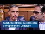 Sánchez contra las cuerdas durante su comparecencia ante el Congreso por Corrupción