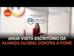 Janja visita escritório da Aliança Global contra a Fome