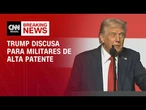 Donald Trump discursa para militares de alta patente | LIVE CNN