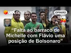 Falta uma posição de Bolsonaro ao barraco de Michelle com Flávio | Josias de Souza