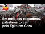 Argentina x Egito: Milhares de palestinos se reúnem para assistir partida da Copa do Mundo