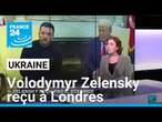 Zelensky reçu à Londres la veille d'un sommet, les alliés européens de Kiev font bloc