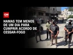 Hamas tem menos de 24 horas para libertar reféns em Gaza | AGORA CNN