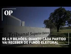 TSE divulga Fundo Eleitoral PL e PT ficam com as maiores fatias dos R$ 4,9 bilhões