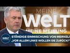 MEINUNG: Ständige Einmischung der Altkanzlerin! Kirschbaum zerlegt Agieren von Mitmisch-Merkel!