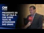 Presidente do TRE-SP fala à CNN sobre teste de integridade das urnas | AGORA CNN