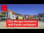 CDU-Bürgermeisterin kündigt kurz nach Wiederwahl Austritt aus der Partei an