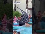 Five injured after wind sends cabana frame flying at Florida hotel