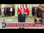 Uroczystość dokonania przez prezydenta RP zmian w składzie Rady Ministrów