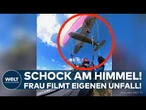 ÖSTERREICH: DRAMATISCHE LUFT-KOLLISION! Cessna zerfetzt ihren Gleitschirm – sie filmt alles!
